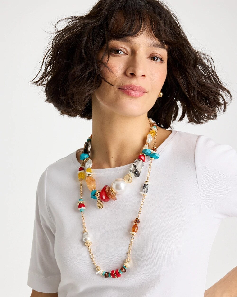 Chico's Chico's Originals Short Beaded Necklace