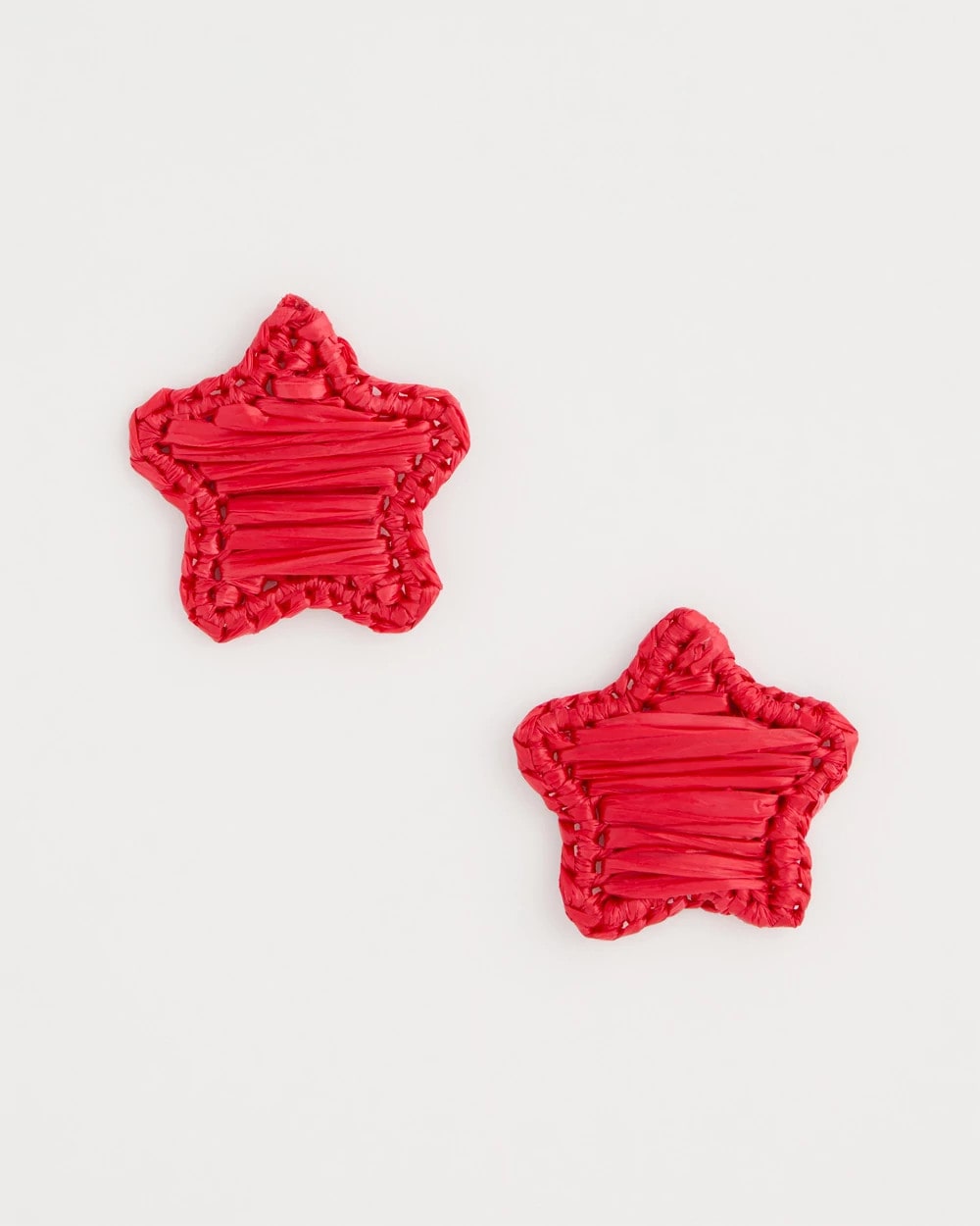 Chico's Americana Red Star Stud Earrings