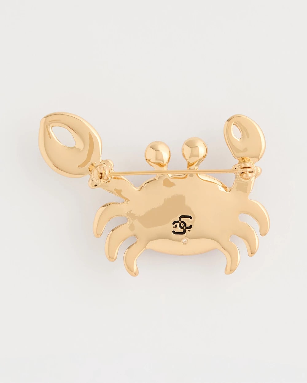 Chico's Americana Faux Diamond Crab Brooch