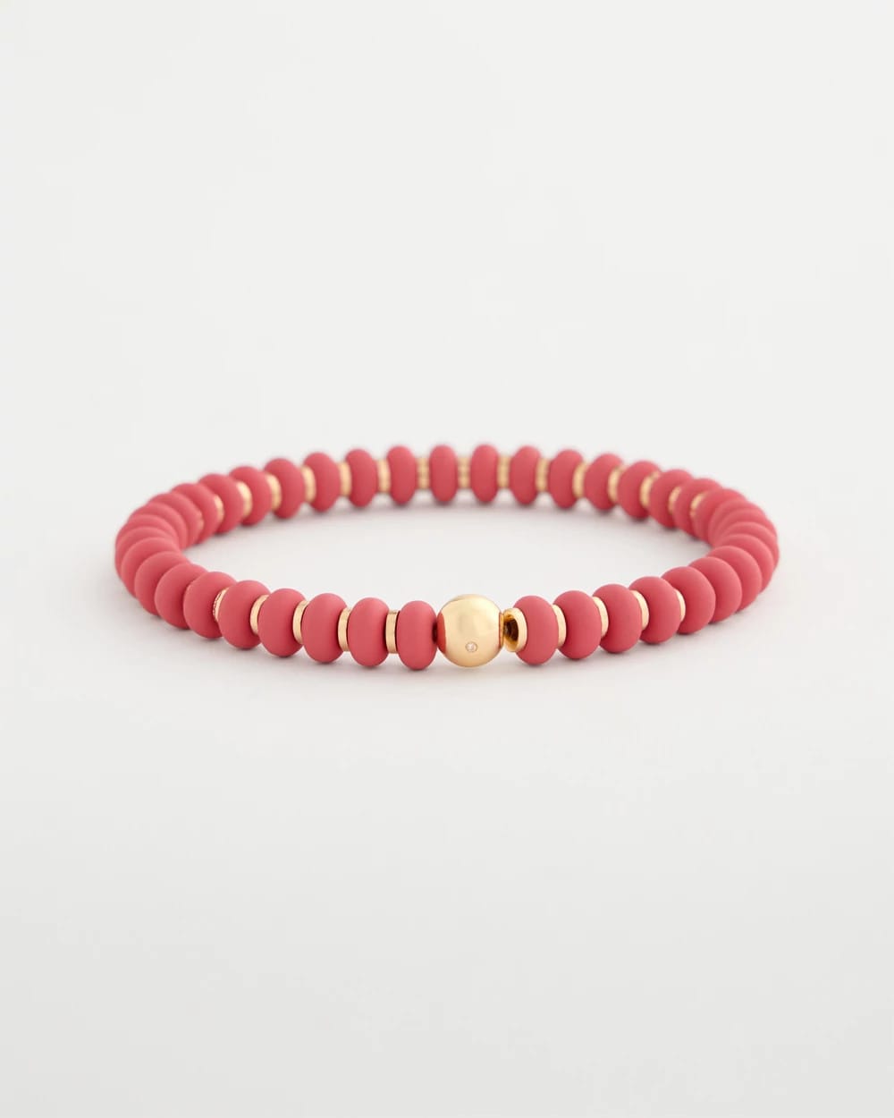 Chico's Coral Inspired Round Stretch Bracelet