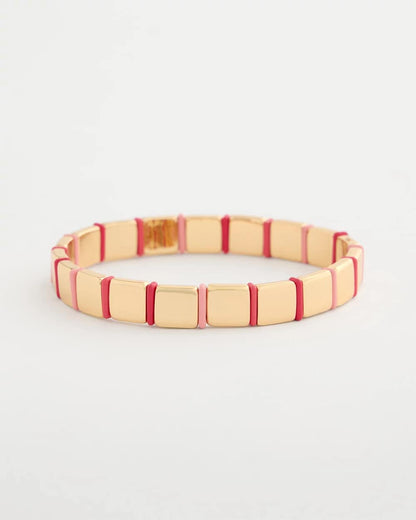 Chico's Glam Goldtone Slice Stretch Bracelet