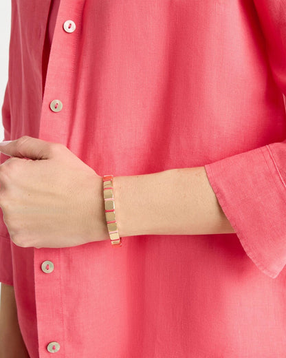 Chico's Glam Goldtone Slice Stretch Bracelet