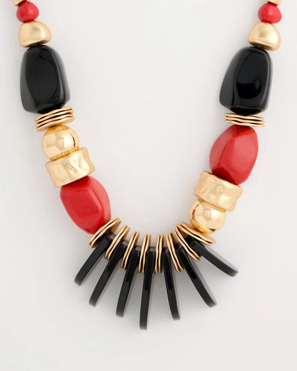 Chico's Chico's Originals Mixed-Media Bib Necklace