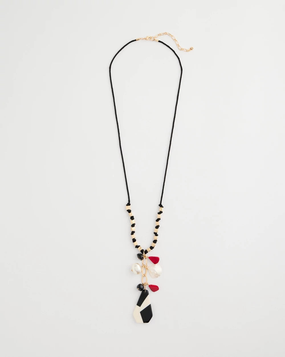 Chico's Corded Short Pendant Necklace