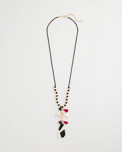 Chico's Corded Short Pendant Necklace