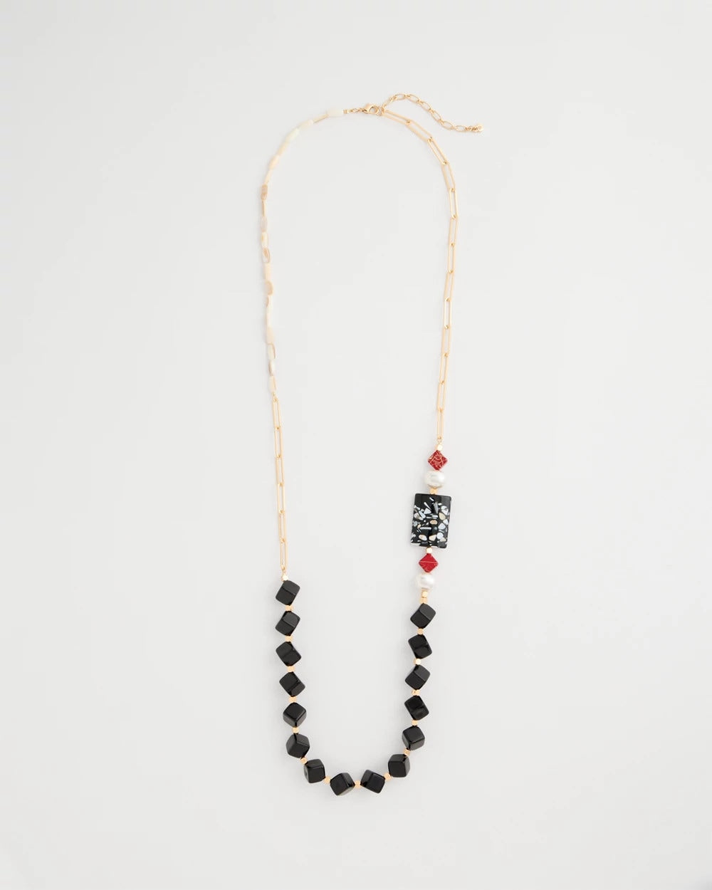 Chico's Asymmetrical Long Single-Strand Necklace