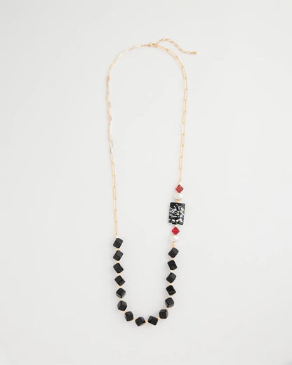 Chico's Asymmetrical Long Single-Strand Necklace