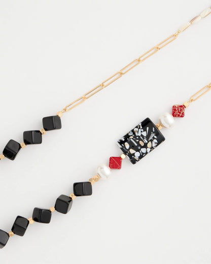Chico's Asymmetrical Long Single-Strand Necklace