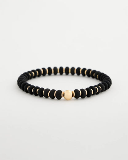 Chico's Black Round Stretch Bracelet