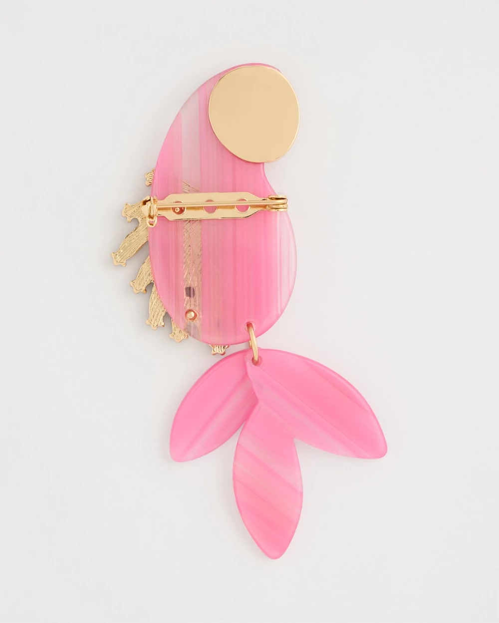 Chico's Chic Pink Parrot Brooch
