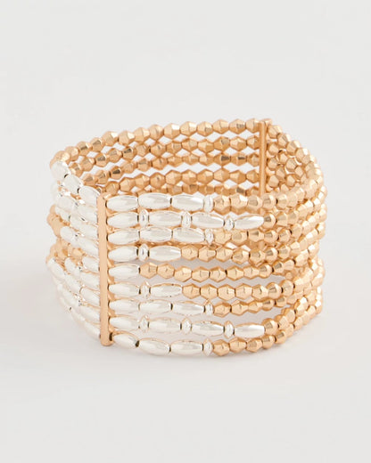 Chico's Multi-Strand Beaded Stretch Bracelet