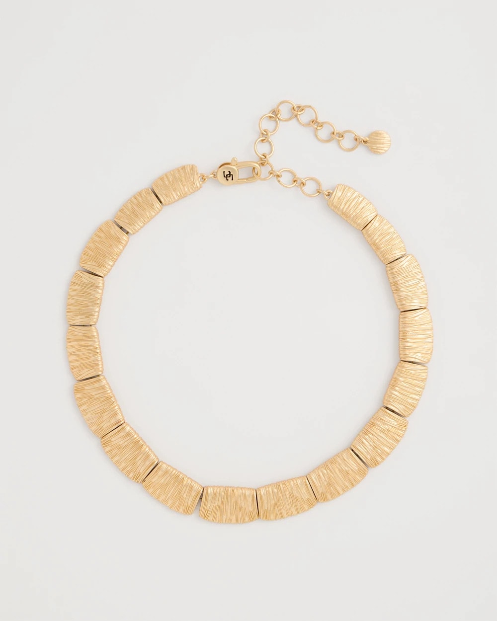 Chico's Crinkle Goldtone Collar Necklace