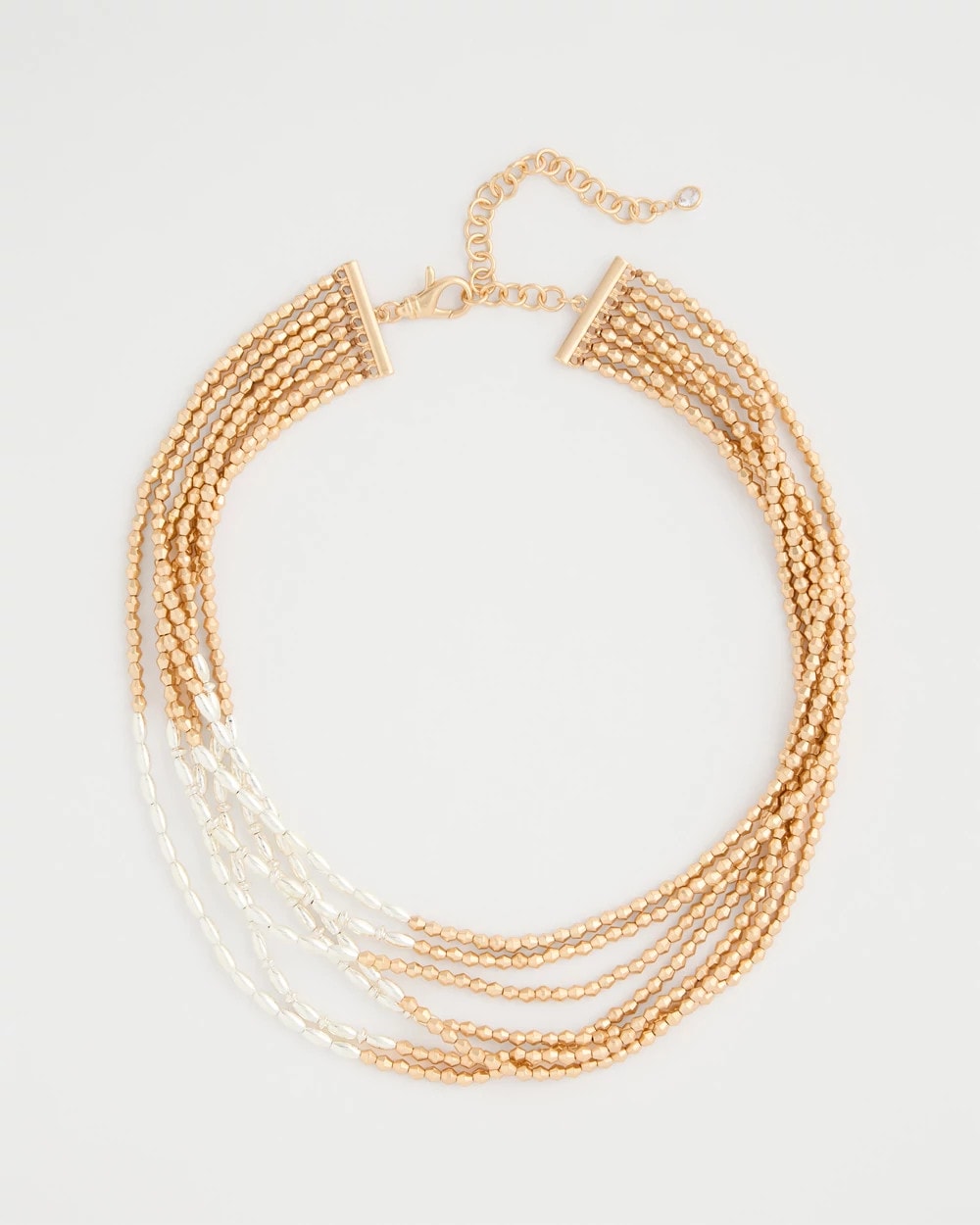 Chico's Multi-Strand Beaded Short Necklace