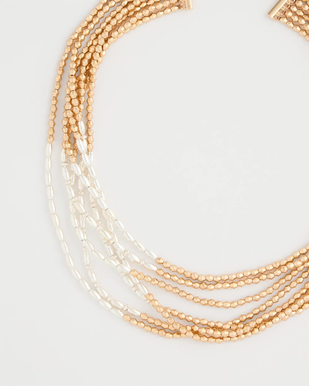 Chico's Multi-Strand Beaded Short Necklace