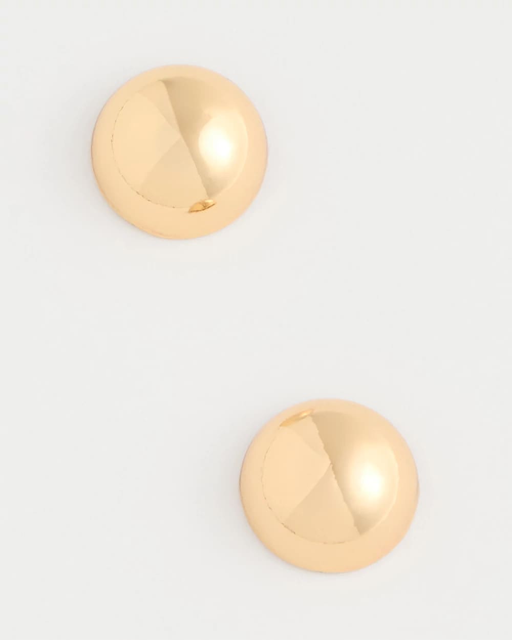 Chico's Mini Goldtone Sphere Stud Earrings