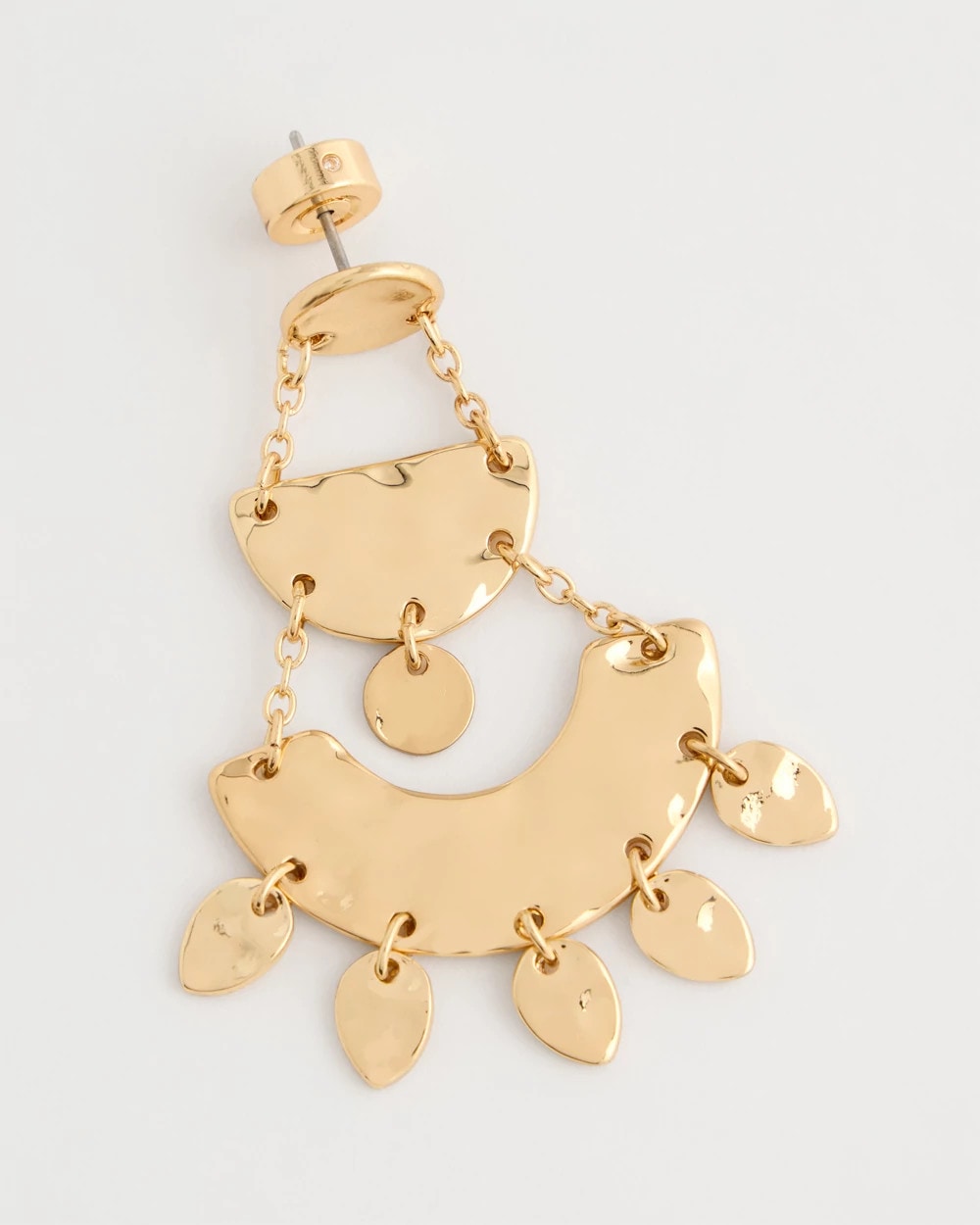 Chico's Hammered Chandelier Earrings