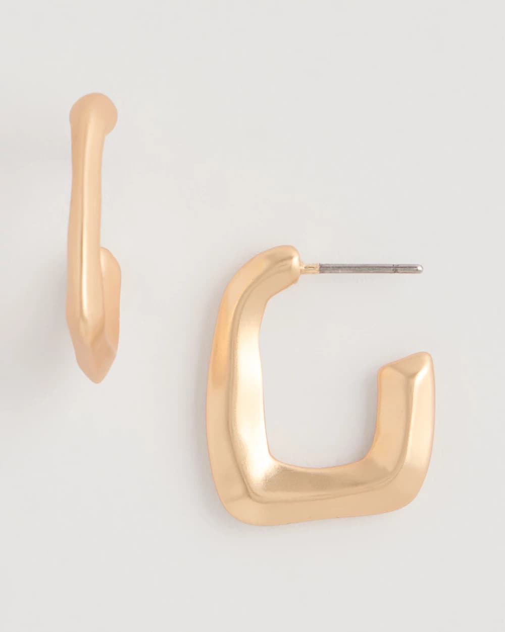 Chico's Mini Goldtone Square Earrings