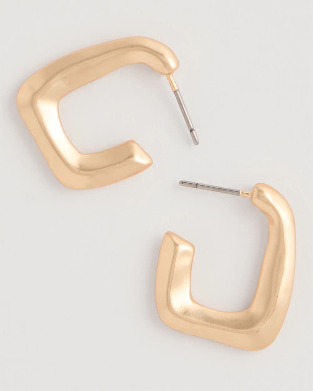 Chico's Mini Goldtone Square Earrings