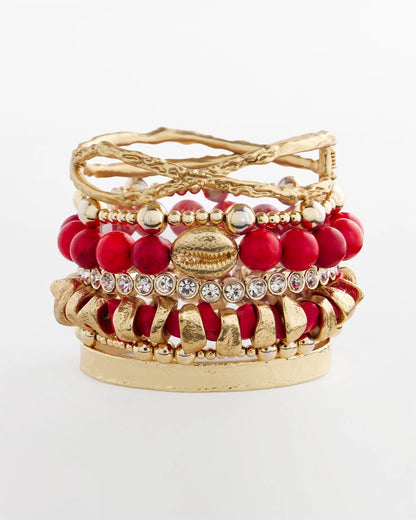 Chico's Goldtone Flexible Cuff Bracelet