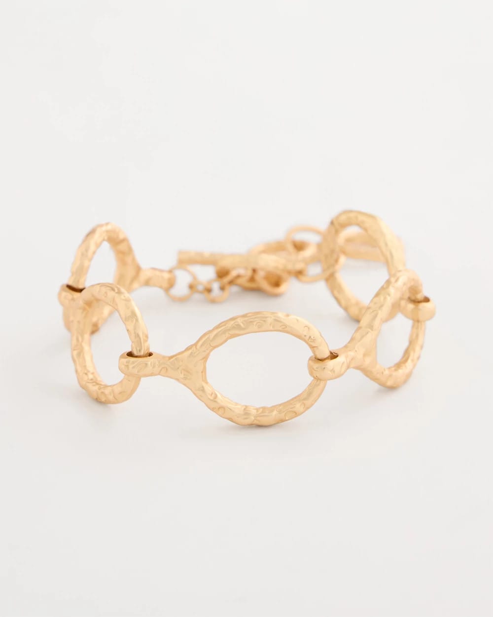 Chico's Goldtone Open Link Toggle Bracelet