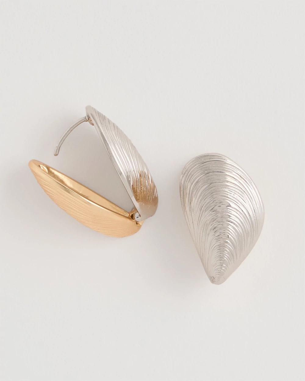 Chico's Mixed Metal Shell Earrings