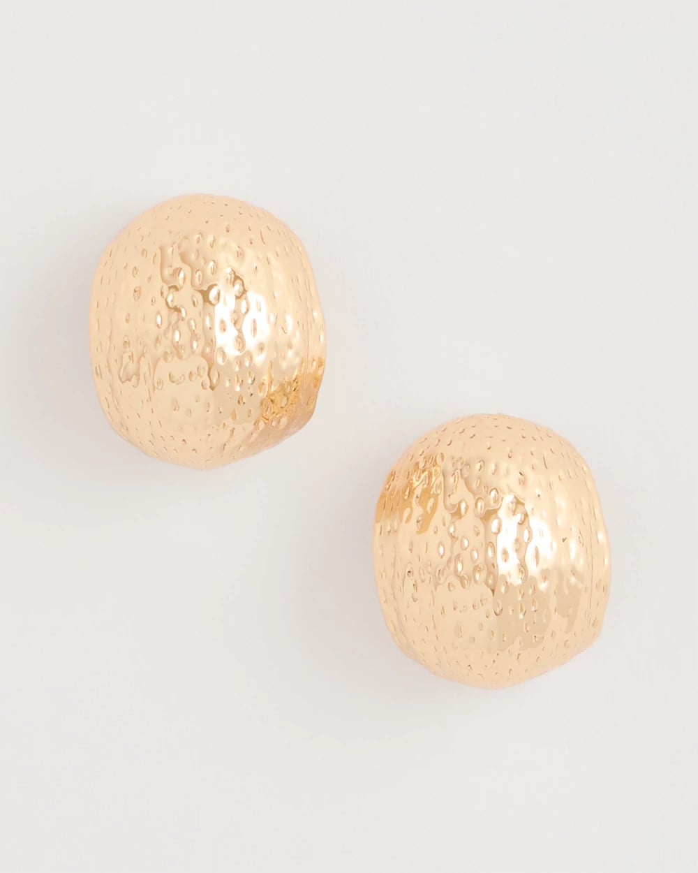 Chico's Crinkle Goldtone Hoop Earrings