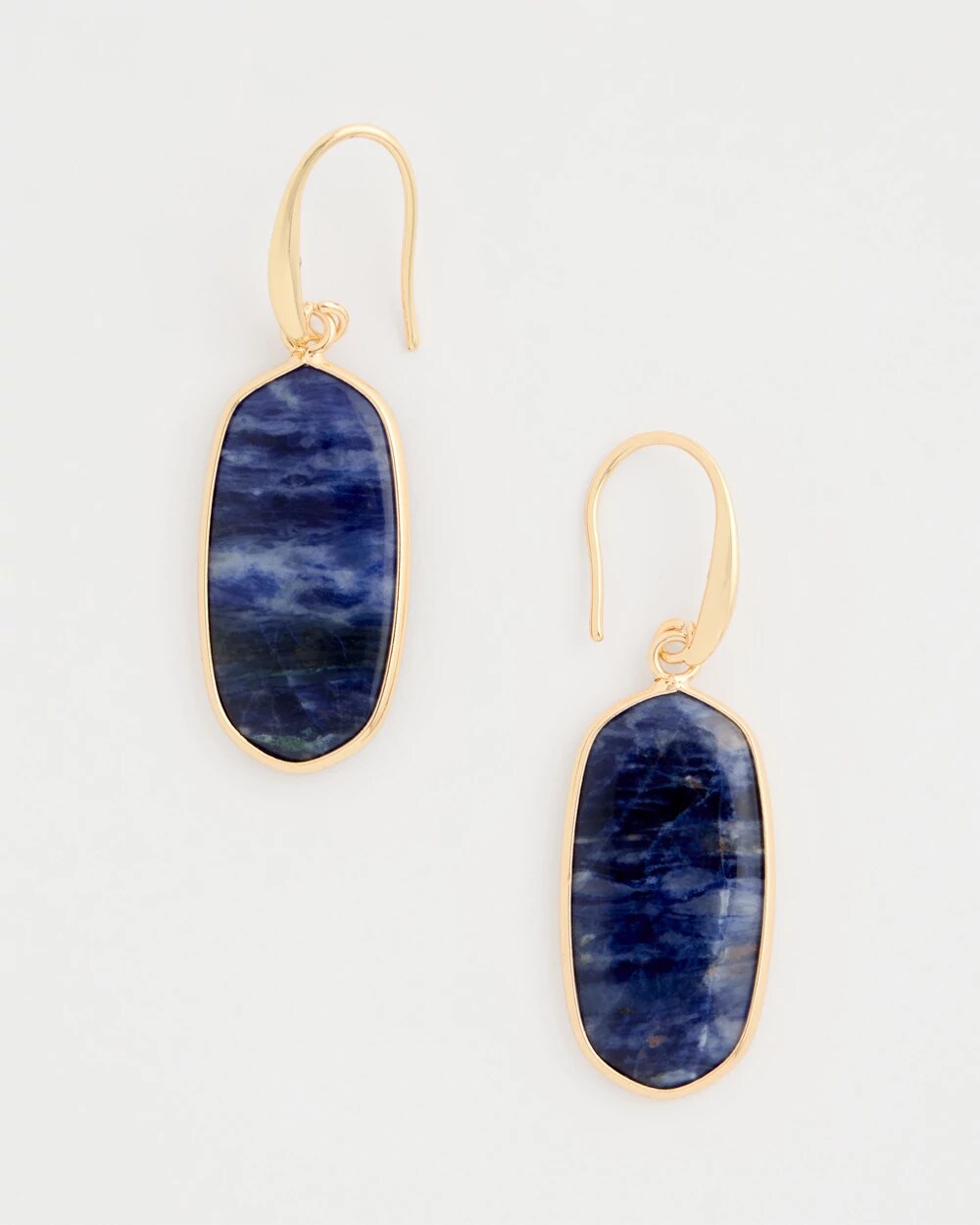 Chico's Genuine Lapis Lazuli Stone Drop Earrings