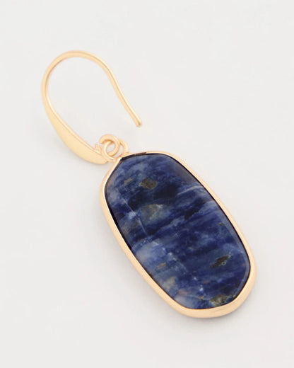 Chico's Genuine Lapis Lazuli Stone Drop Earrings