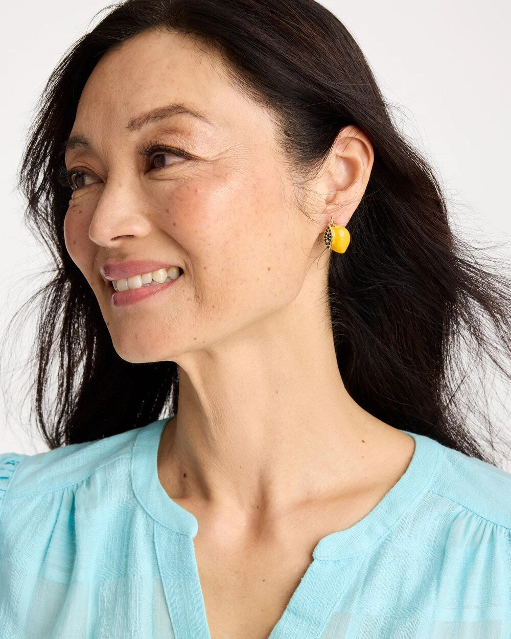 Chico's Luxurious Lemon Stud Earrings