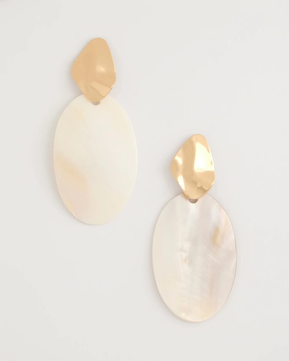 Chico's Shell Oval Drop Earrings