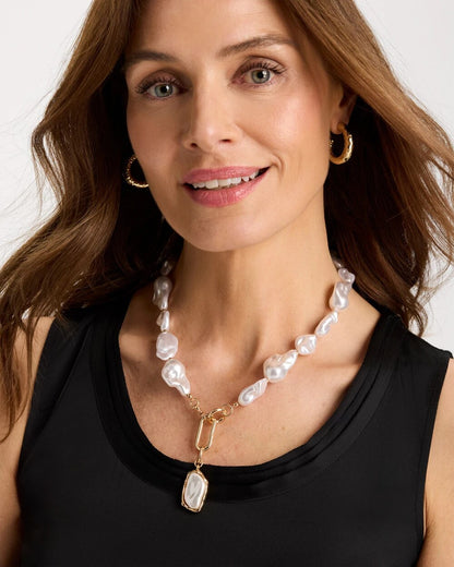 Chico's Siren Faux Pearl Y-Necklace