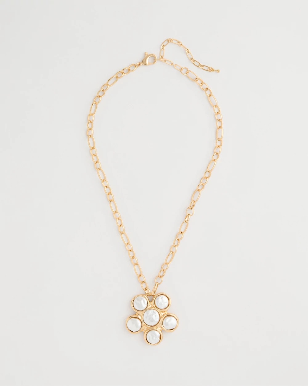 Chico's Siren Faux Pearl Pendant Necklace