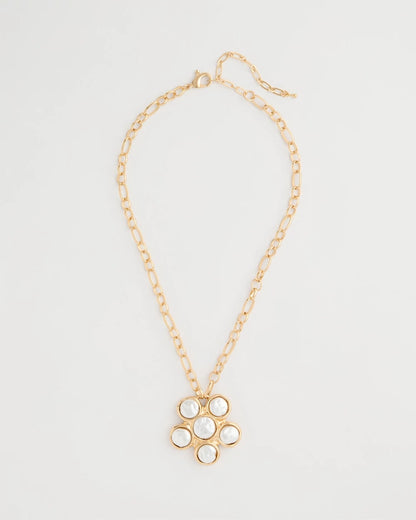 Chico's Siren Faux Pearl Pendant Necklace