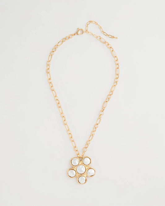 Chico's Siren Faux Pearl Pendant Necklace