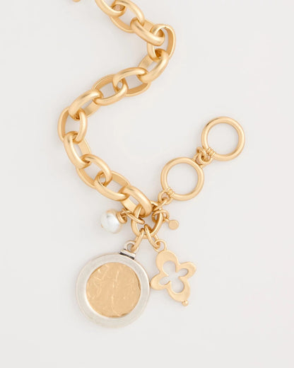 Chico's Toggle Bar Charm Bracelet