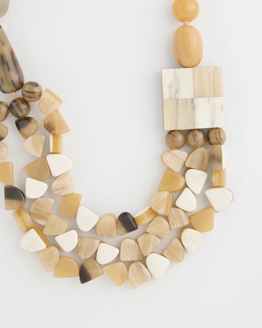 Chico's Chico's Originals Faux Horn Geo Necklace