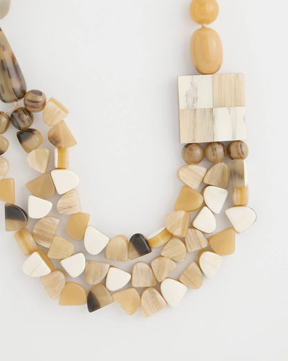 Chico's Chico's Originals Faux Horn Geo Necklace