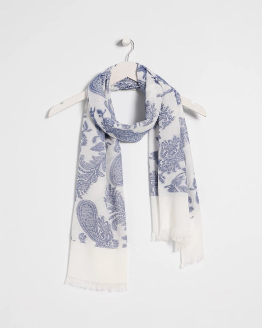 Chico's Paisley Jacquard Oblong Scarf