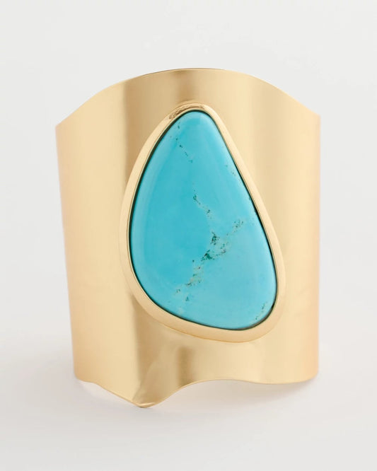 Chico's Turquoise Blue Howlite Statement Cuff
