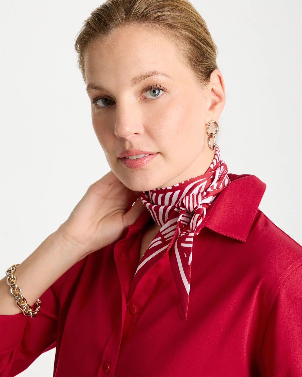 Chico's Printed Skinny Scarf