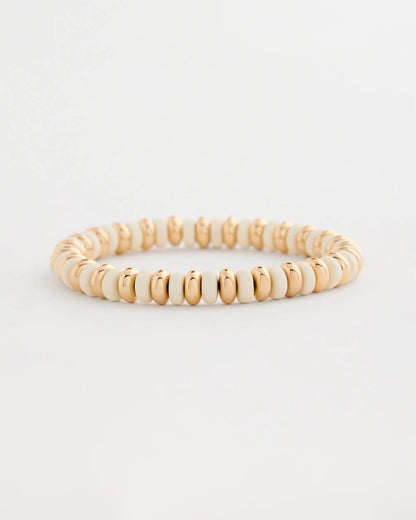 Chico's White Gold Slice Stretch Bracelet