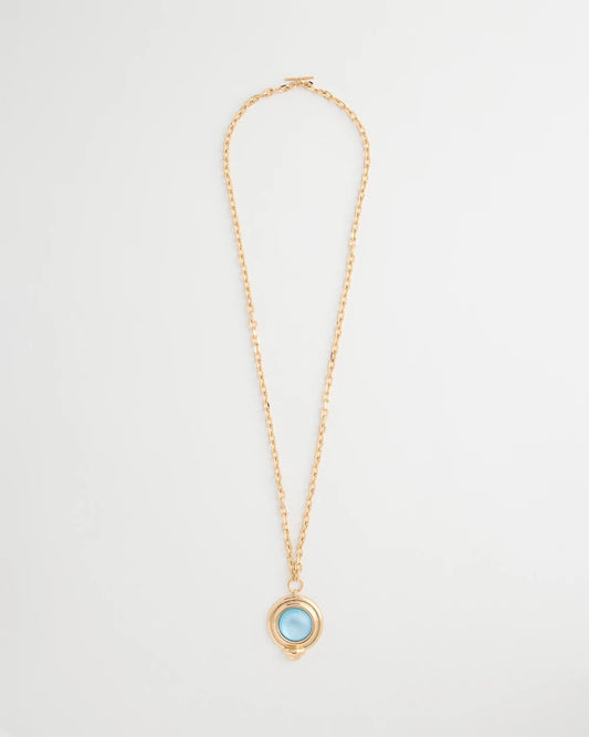 Chico's Twice As Nice Aqua Pendant Necklace