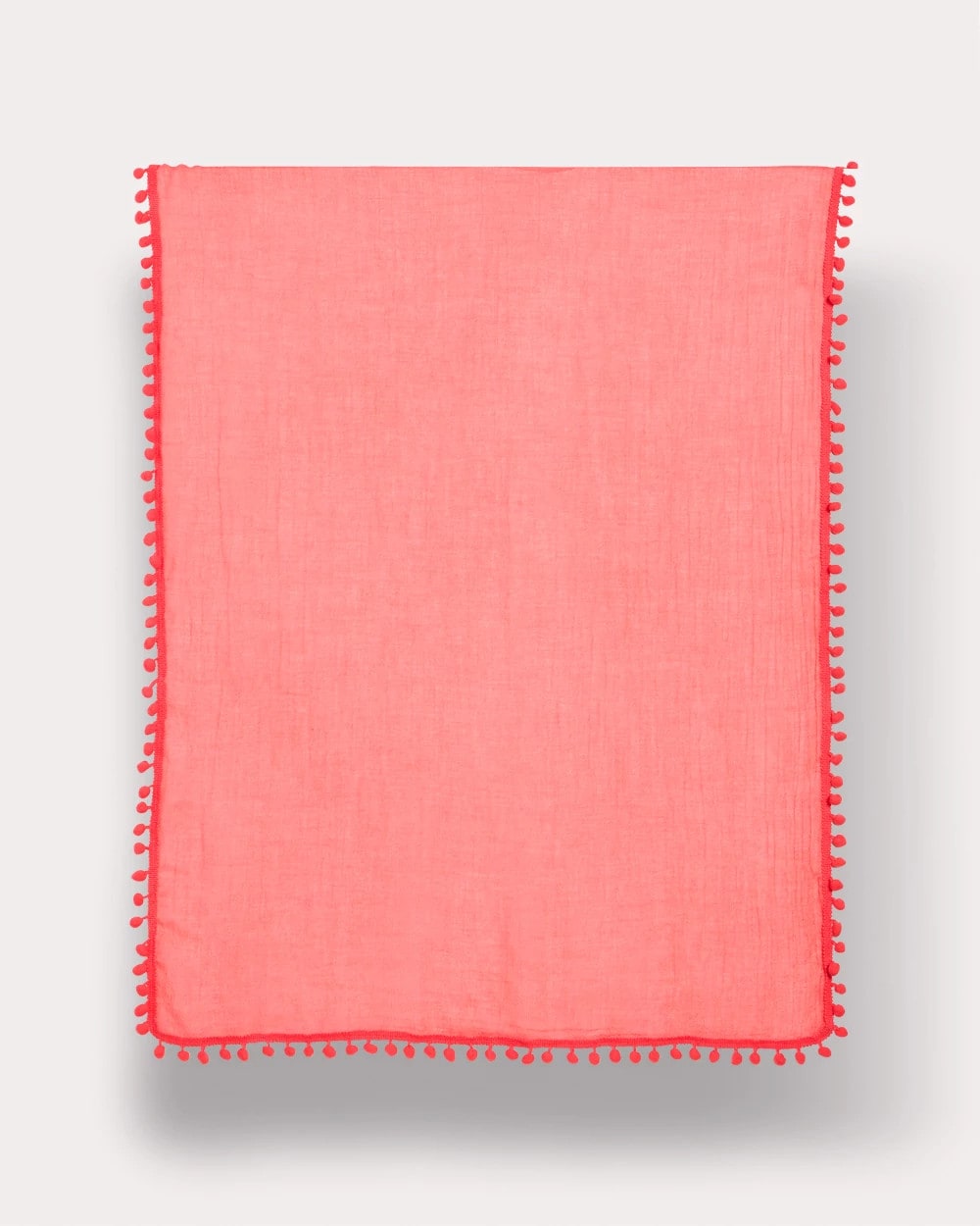 Chico's Pom Pom Oblong Scarf