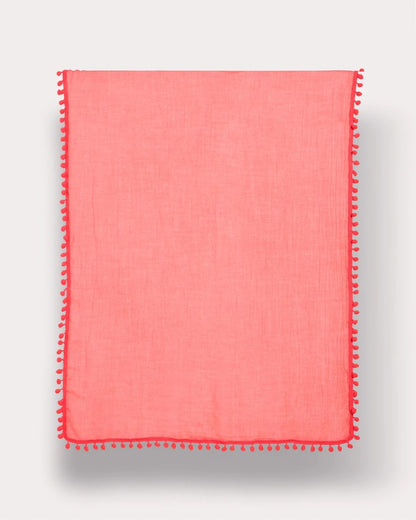 Chico's Pom Pom Oblong Scarf