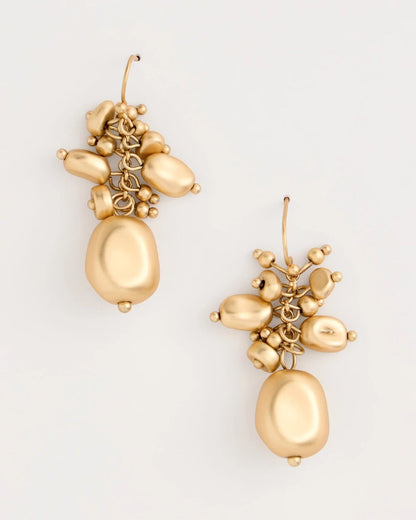 Chico's Goldtone Cluster Earrings