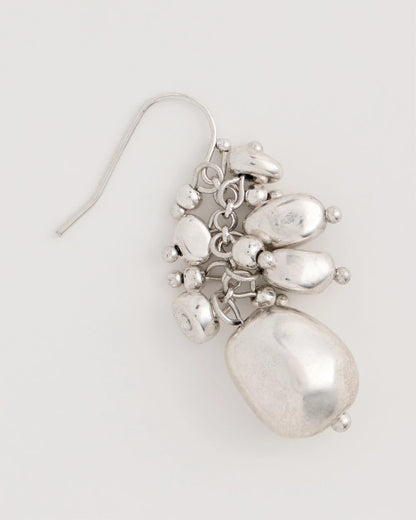 Chico's Silvertone Cluster Earrings