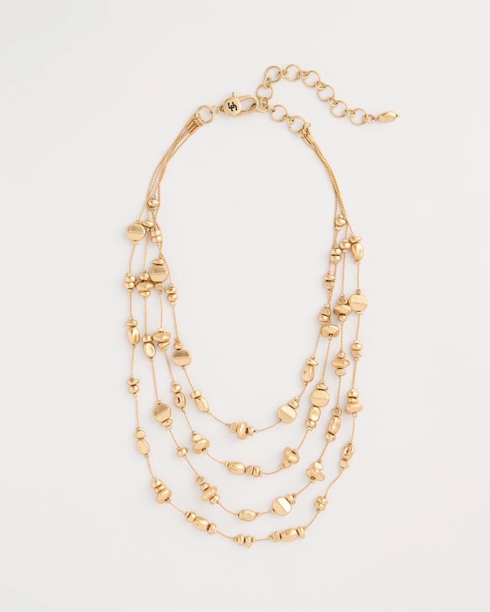 Chico's Golden Nugget Illusion Necklace