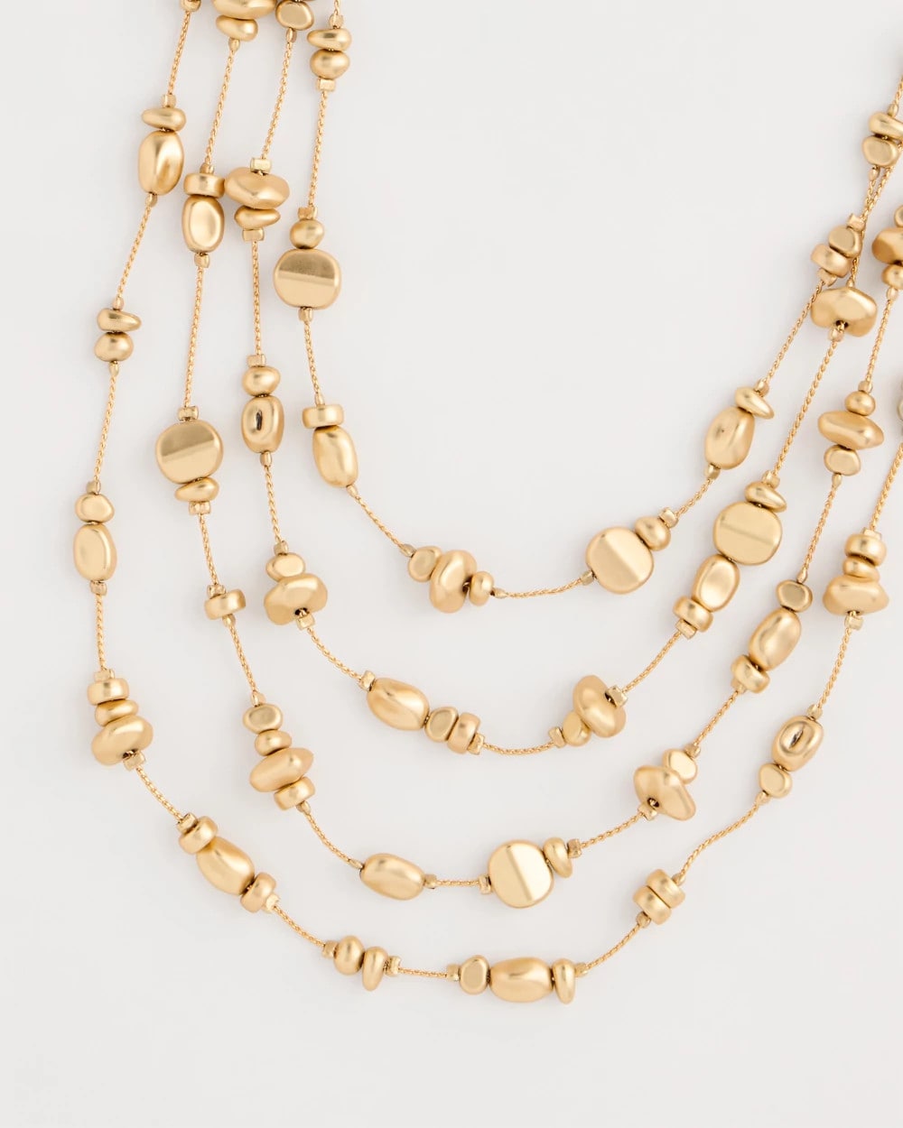 Chico's Golden Nugget Illusion Necklace