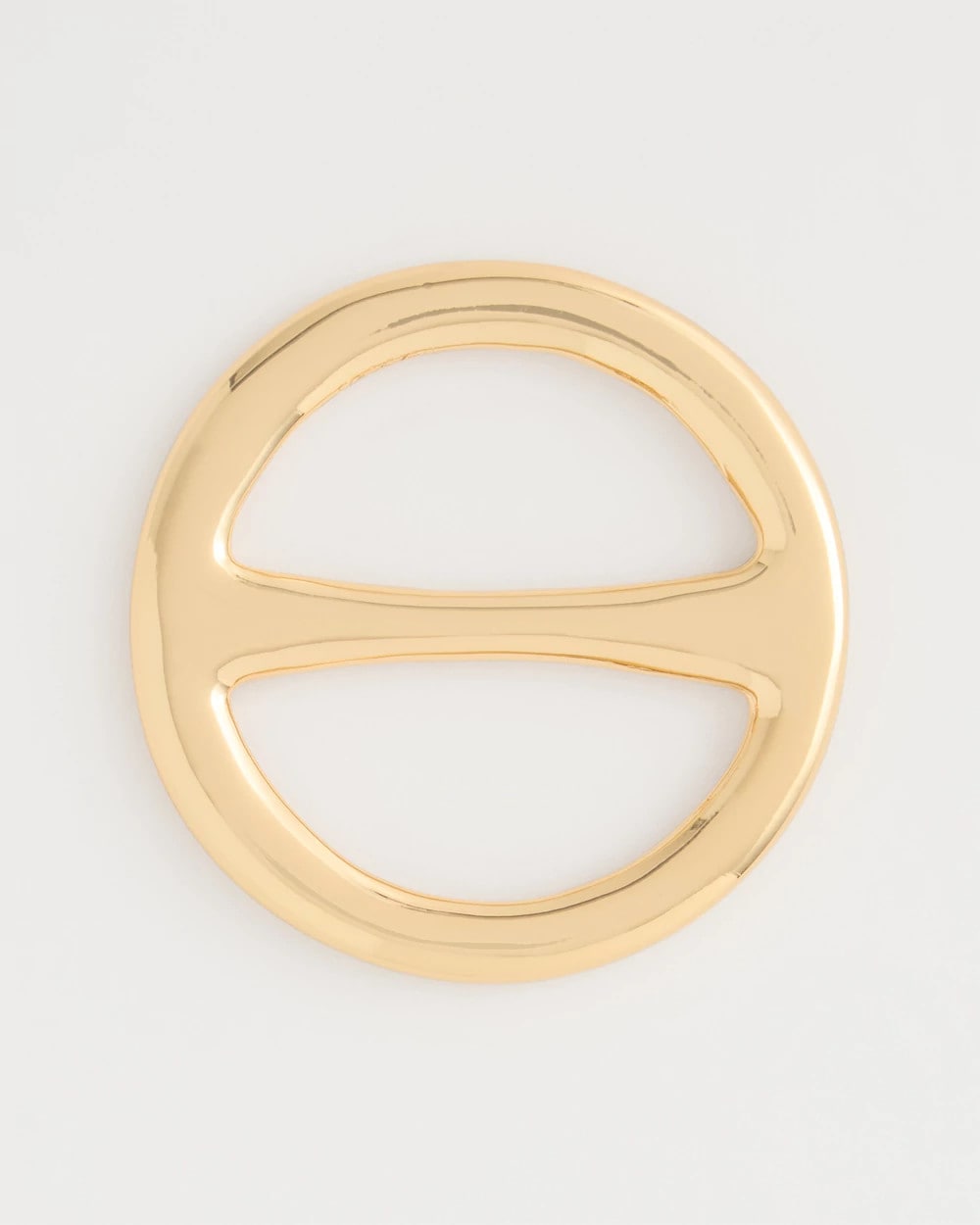 Chico's Golden Round Scarf Ring