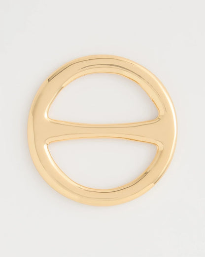 Chico's Golden Round Scarf Ring